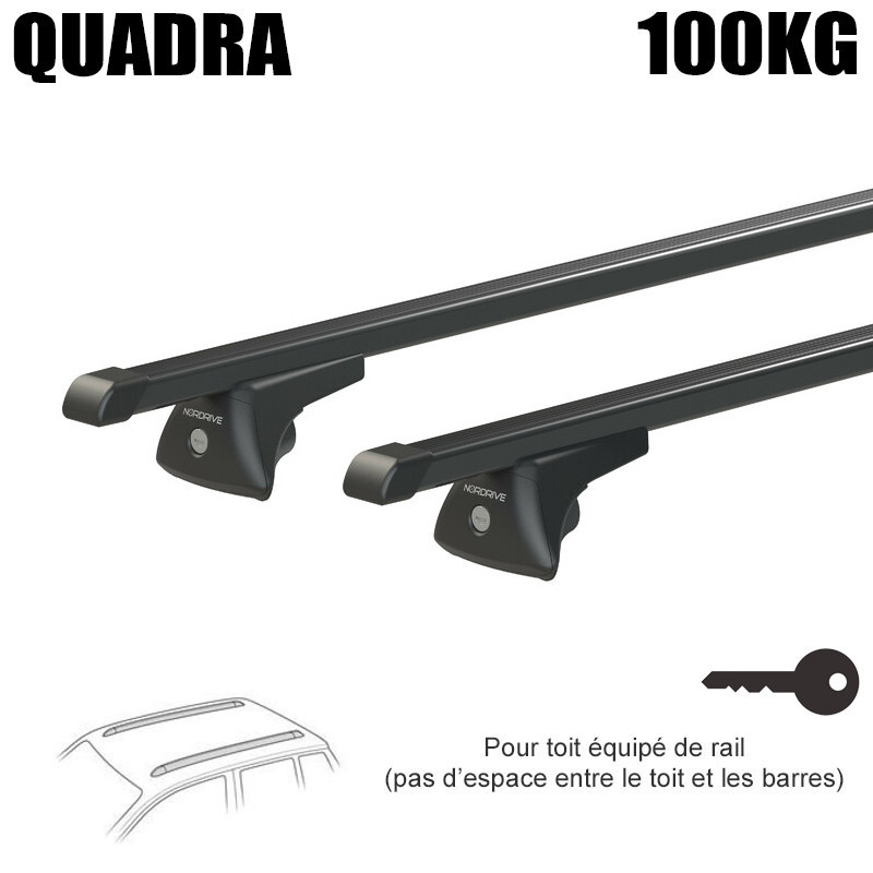 Faradbox Barres de toit Peugeot 5008 2017> Barre de toit fermée, capacité  de charge 100 kg