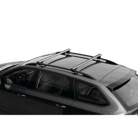 Barres aluminium pour Volkswagen Caddy Life 5 portes A partir de 2021 Fixation sur barres longitudinales