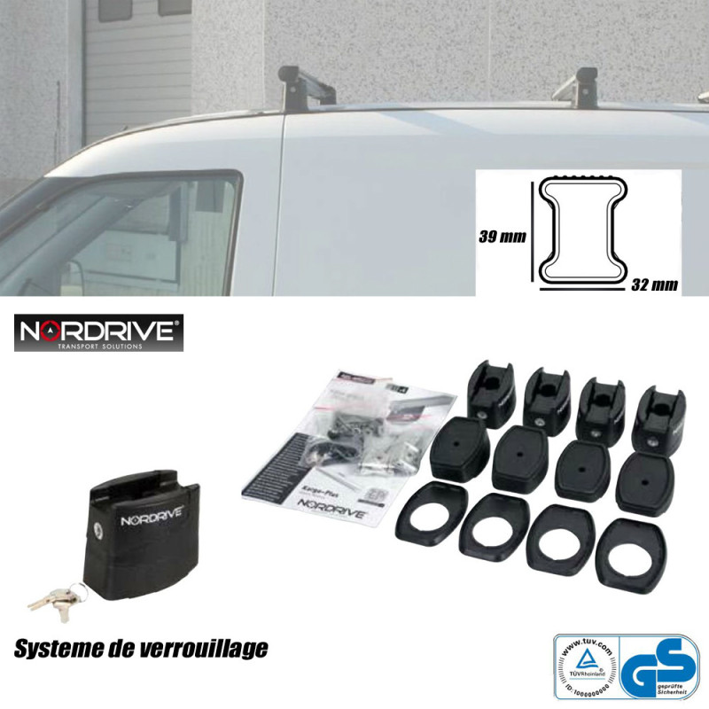 2 barres Acier Volkswagen Multivan T6.1 A partir de 2020 - Tous Chassis