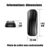 Coffre de toit TUKTUK 340 Litres Noir et barres de toit Hyundai i30 Break 2008 à 2012