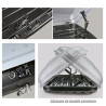Coffre de toit TUKTUK 340 Litres Noir et barres de toit Bmw X5 F15 2013 à 2018