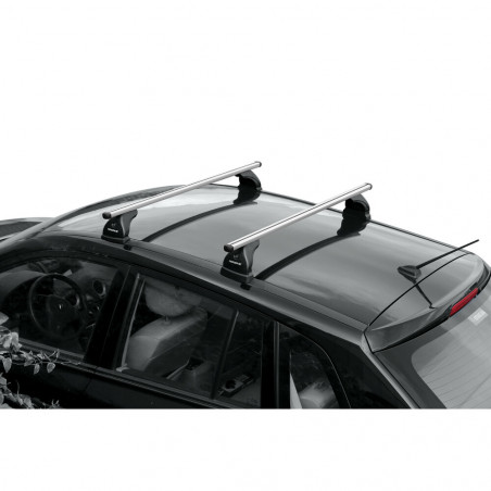 Barres aluminium pour Alfa Romeo Giulietta Avec toit ouvrant 2010 à 2021.Fixation sur point ancrage d'origine