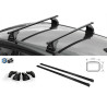 Barres acier ecnomique Bmw Serie 3 E46 2 portes 1999 à 2006. Fixation sur point ancrage d'origine