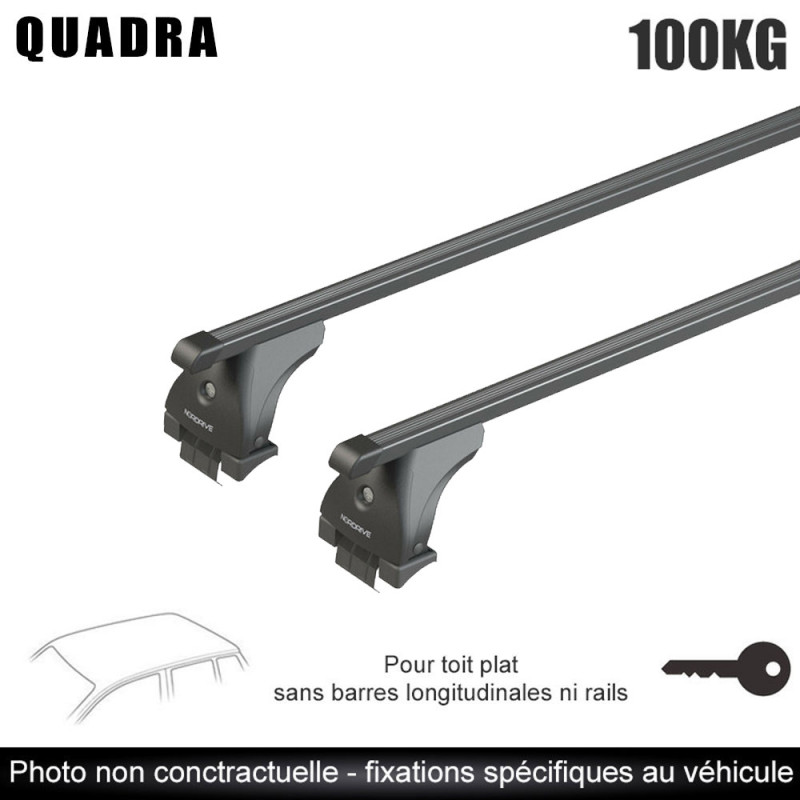 Barres acier pour Dacia Sandero Stepway 5 portes A partir de 2021. Fixation sur point ancrage d'origine