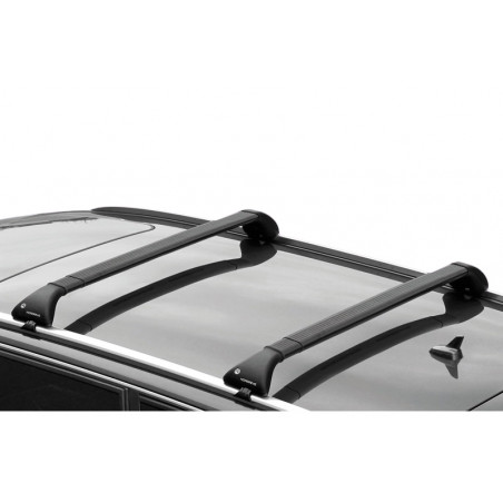 Barres acier pour Fiat 500X Sans toit panoramique A partir de 2015.Fixation sur Rails