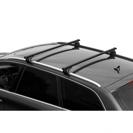 Barres acier pour Fiat 500X Avec toit panoramique A partir de 2015.Fixation sur Rails