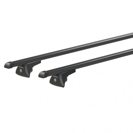 Barres acier pour Fiat 500X Sans toit panoramique A partir de 2015.Fixation sur Rails