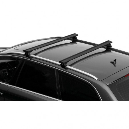 Barres aluminium pour Fiat 500X Avec toit panoramique A partir de 2015.Fixation sur Rails