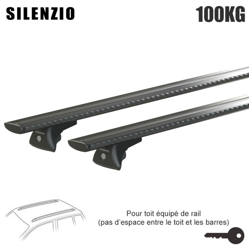 Barres aluminium pour Mercedes GLC Tous Types A partir de 2022. Fixation sur Rails