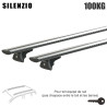 Barres aluminium pour Mercedes GLC Tous Types A partir de 2022. Fixation sur Rails