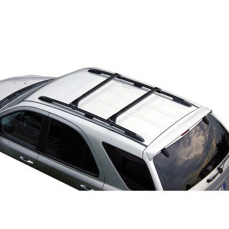 Barres acier pour Mitsubishi Pajero 3 portes 2006 à 2019.Fixation sur barres longitudinales