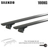 Barres aluminium pour Opel Insignia Sports Tourer 2020 à 2022. Fixation sur Rails