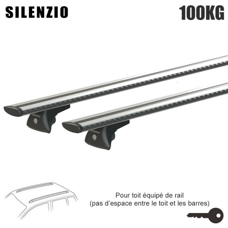 Barres aluminium pour Opel Insignia Sports Tourer 2020 à 2022. Fixation sur Rails
