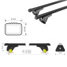 Barres acier pour Renault Megane Sporter A partir de 2016. Fixation sur Rails