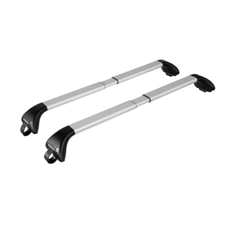Barres aluminium pour Ssangyong Korando Tous Types A partir de 2019. Fixation sur barres longitudinales