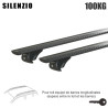 Barres aluminium pour Ssangyong Korando Tous Types 2011 à 2019.Fixation sur barres longitudinales