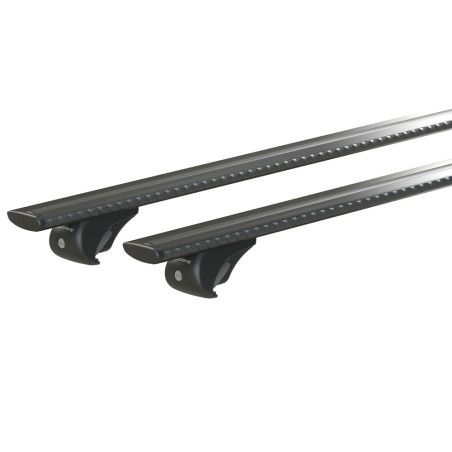 Barres aluminium pour Ssangyong Korando Tous Types 2011 à 2019.Fixation sur barres longitudinales