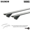 Barres aluminium pour Ssangyong Korando Tous Types A partir de 2019. Fixation sur barres longitudinales