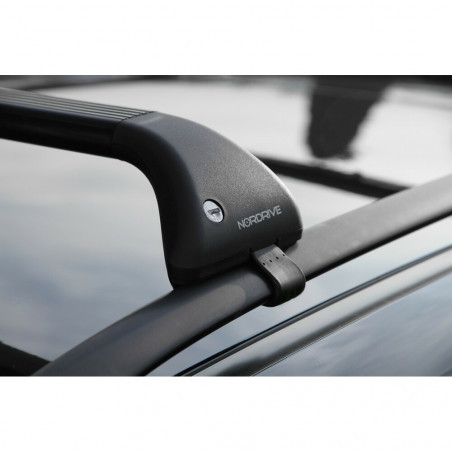 Barres acier pour Volkswagen Caddy Life 5 portes 2004 à 2015.Fixation sur barres longitudinales