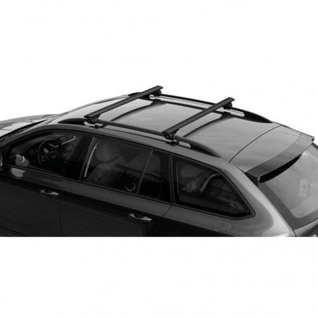 Barres aluminium pour Volkswagen Caddy Life 5 portes 2004 à 2015.Fixation sur barres longitudinales