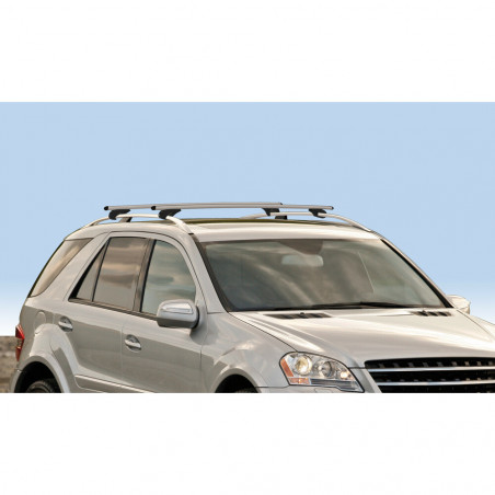 Barres aluminium pour Volkswagen Caddy Maxi Life 5 portes 2015 à 2020. Fixation sur barres longitudinales