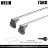 Coffre de toit Marlin 480 Litres GRIS - barres de toit - sacs de coffre Fiat Grande Punto 3 portes Sans toit ouvrant 2005 à 2012
