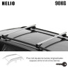 Coffre de toit Marlin 400 L GRIS - barres de toit - sacs de coffre Toyota Proace City Verso Long A partir de 2020 Tous Types