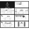 Coffre de toit Marlin 480 Litres GRIS - barres de toit - sacs de coffre Fiat 500L Trekking Sans toit panoramique 2013 à 2017