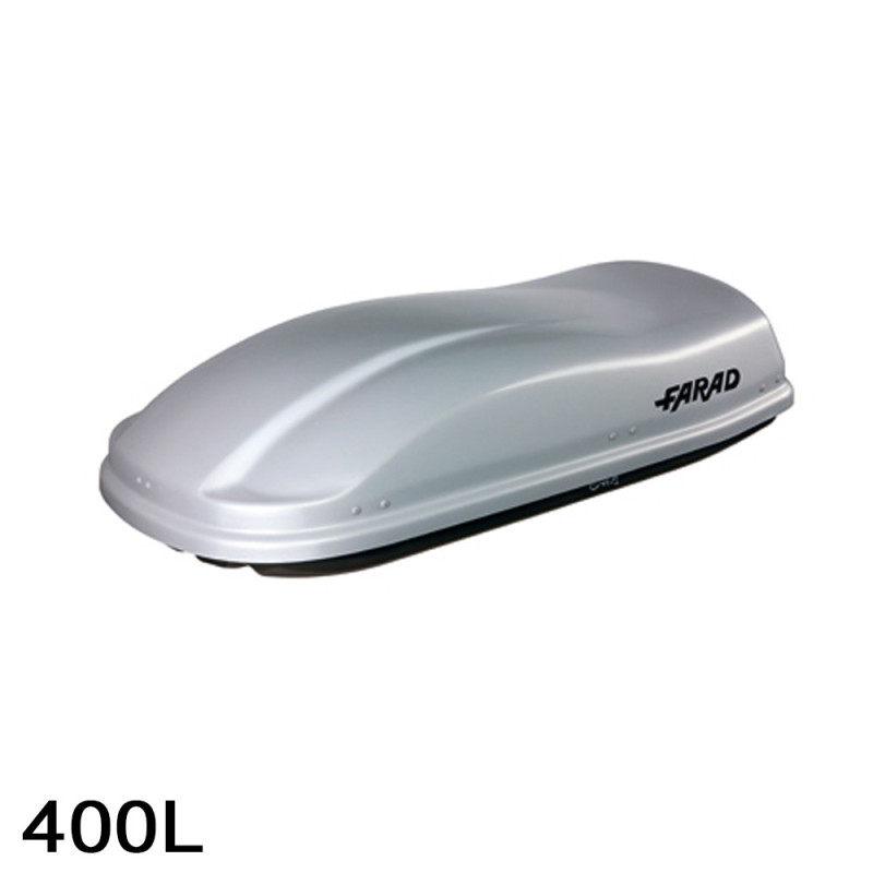 Coffre de toit Marlin 400 Litres GRIS - barres de toit - sacs de coffre Alfa Romeo Giulietta Sans toit ouvrant - 2010 à 2021