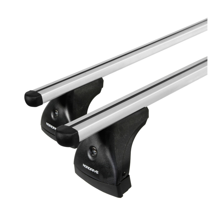 Coffre de toit Marlin 400 Litres noir - barres de toit - sacs de coffre Peugeot 207 5 portes sans toit ouvrant - 2006 à 2012
