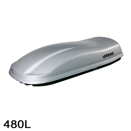 Coffre de toit Marlin 480 Litres GRIS - barres de toit - sacs de coffre Ford S-Max  Avec toit panoramique A partir de 2015