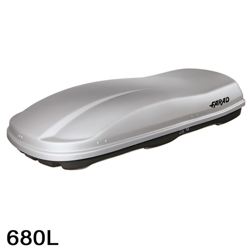 Coffre de toit Marlin 680 Litres GRIS - barres de toit - sacs de coffre Ford S-Max  Sans toit panoramique A partir de 2015