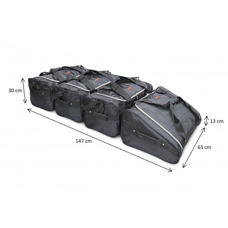 Coffre de toit Marlin 680 Litres GRIS - barres de toit - sacs de coffre Seat Ibiza 5 portes 2015 à 2017