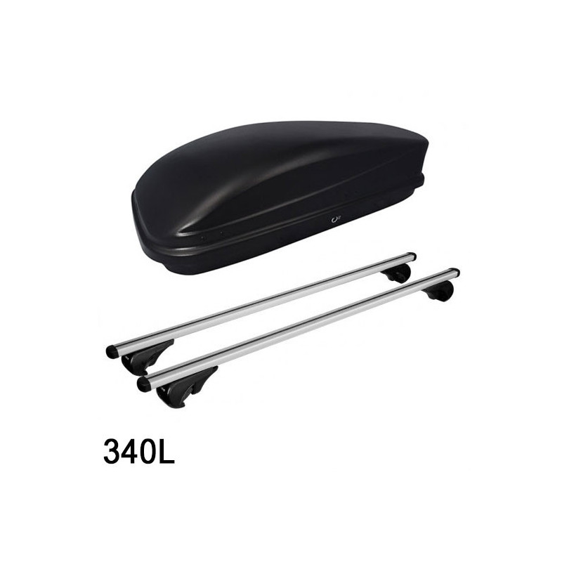 Coffre de toit TUKTUK 340 Litres et barres de toit Renault Talisman Sporter A partir de 2016