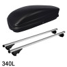 Coffre de toit TUKTUK 340 Litres et barres de toit Citroen C5 X 5 portes A partir de 2021