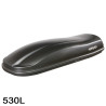 Coffre de toit Marlin 530 Litres Noir et barres de toit Audi A6 Break 2005 à 2011
