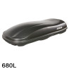 Coffre de toit Marlin 680 Litres Noir - barres de toit - sacs de coffre Volvo V60 Tous Types A partir de 2018