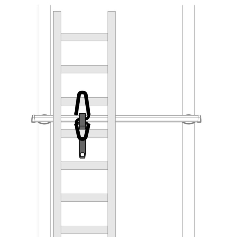 Bloque echelle pour barres de toit  - Doit être utilisé avec les sangles d'arrimage. Livré à la pièce