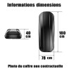 Coffre de toit CRUB 430 Litres Noir et barres de toit Bmw X7 A partir de 2019
