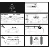 Coffre de toit Marlin 530 Litres GRIS et barres de toit Seat Ibiza ST 2010 à 2017