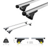 Coffre de toit Marlin 530 Litres Noir et barres de toit Kia Optima Break 2016 à 2019