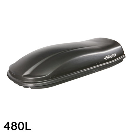 Coffre de toit Marlin 480 Litres noir et barres de toit Bmw X3 F25 2010 à 2017