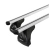 Coffre de toit Marlin 480 Litres noir et barres de toit Hyundai i40 Break 2011 à 2019